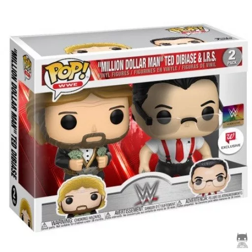 Figurine Funko POP "Million Dollar Man" Ted Dibiase & I.R.S. (Exclusive)