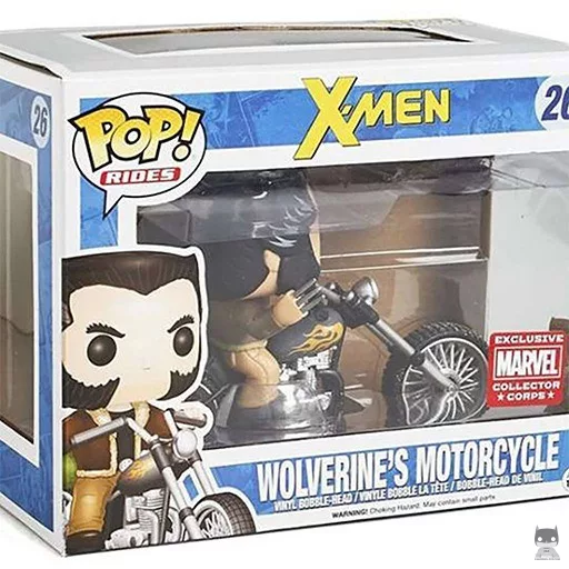 Figurine Funko POP La moto de Wolverine (X-Men)