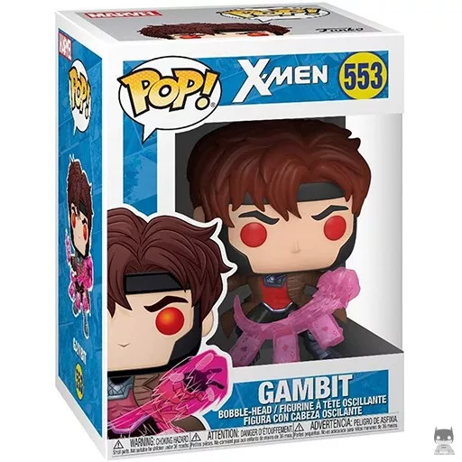Figurine Funko POP Gambit avec des cartes (X-Men)