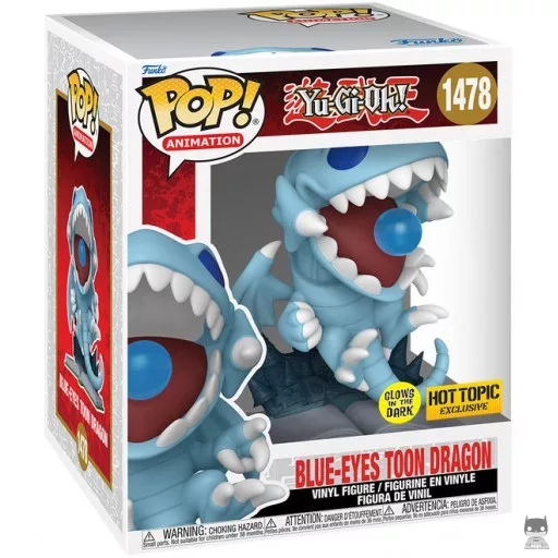Figurine Funko POP Dragon Toon aux Yeux Bleus  (Glow in the Dark & Supersized) (Glow in the Dark)