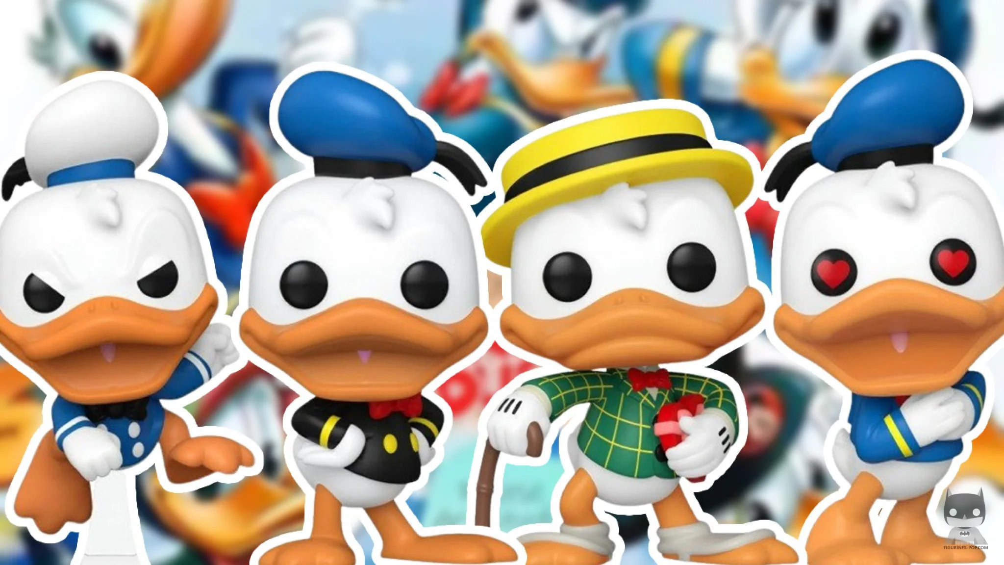 4 figurines POP pour l'anniversaire de Donald Duck