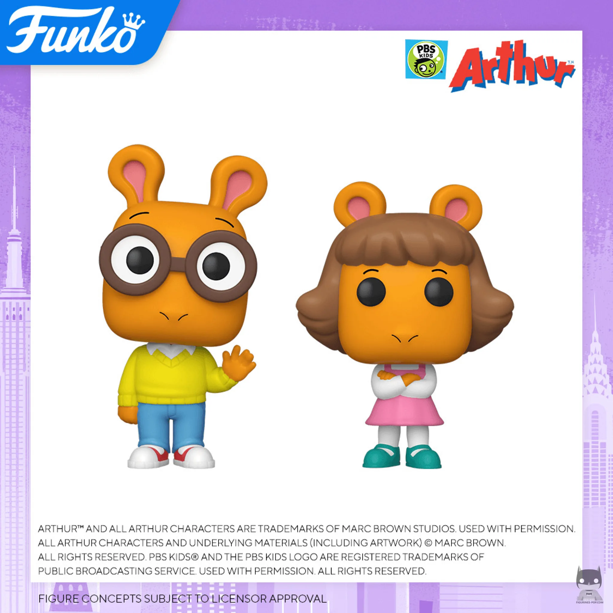 Des POP du dessin animé Arthur