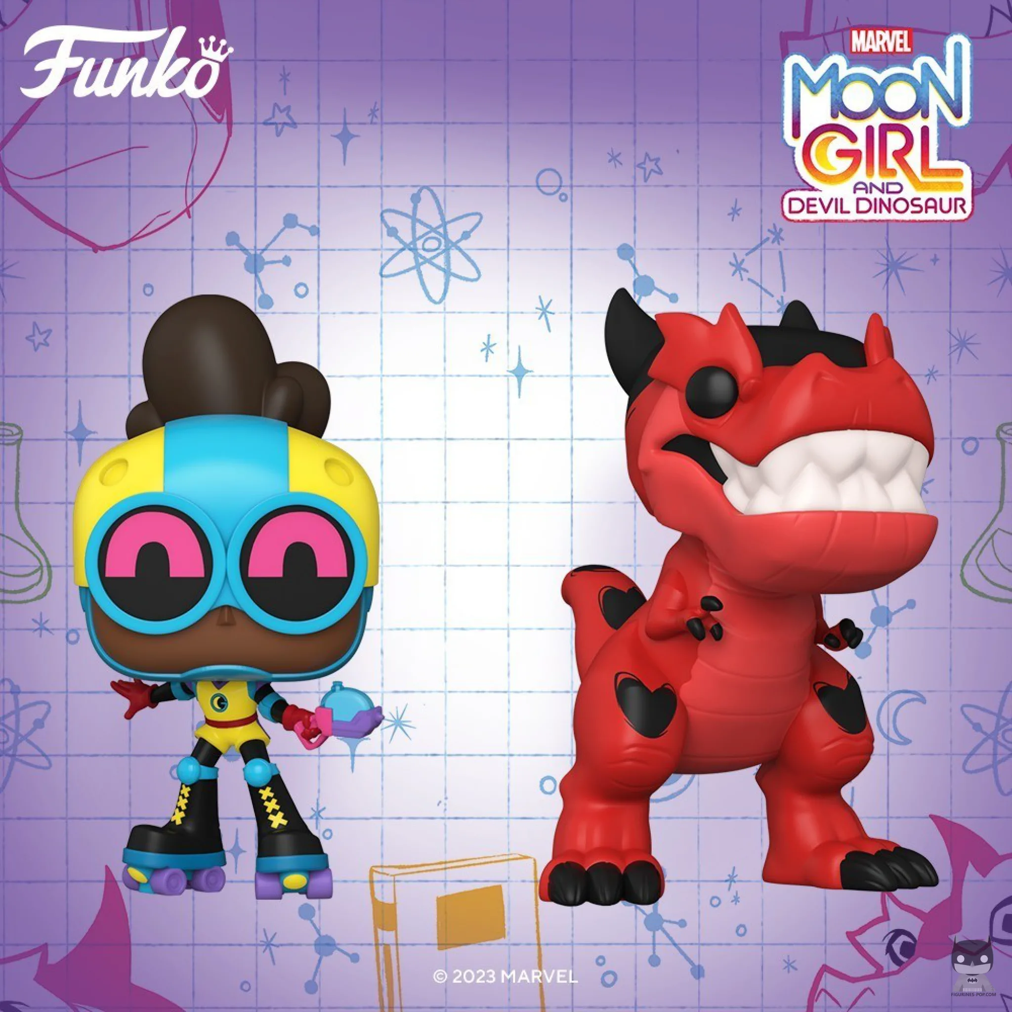 Deux POP pour Marvel Moon Girl and Devil Dinosaur