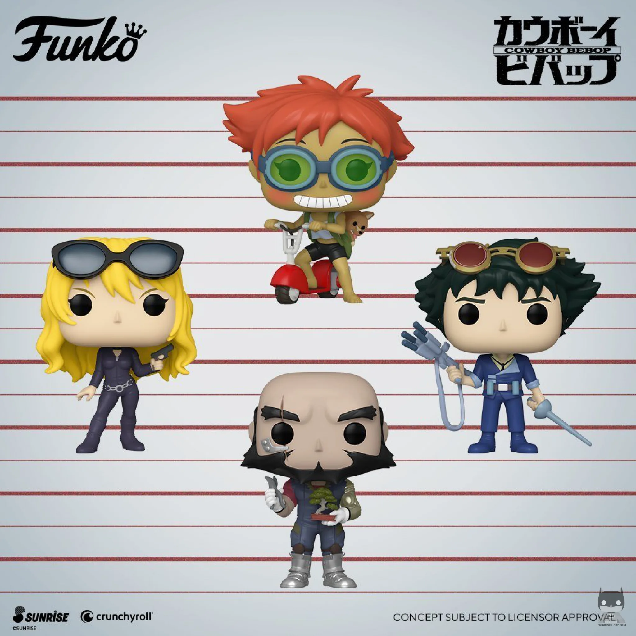 Funko dévoile de nouvelles POP de Cowboy Bebop