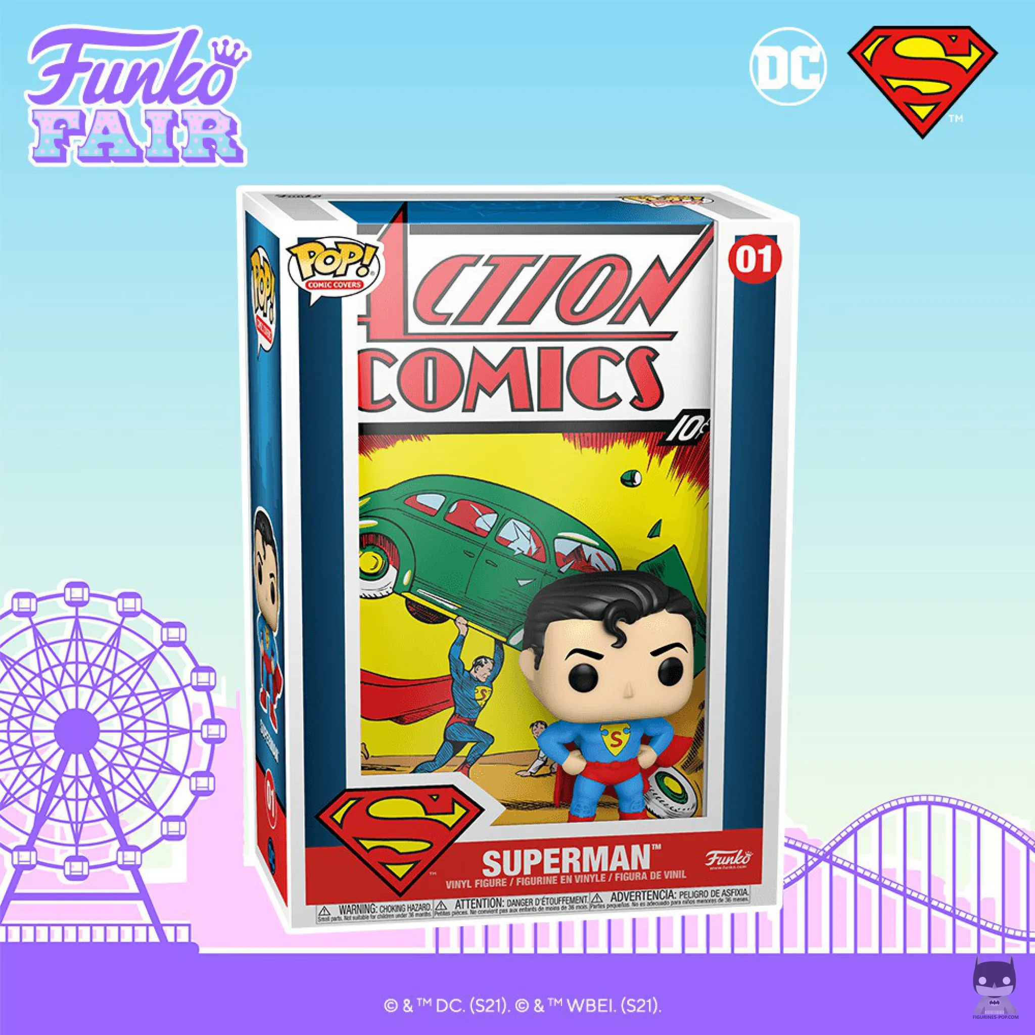 La toute première POP Comic Covers pour le Action Comics et Superman