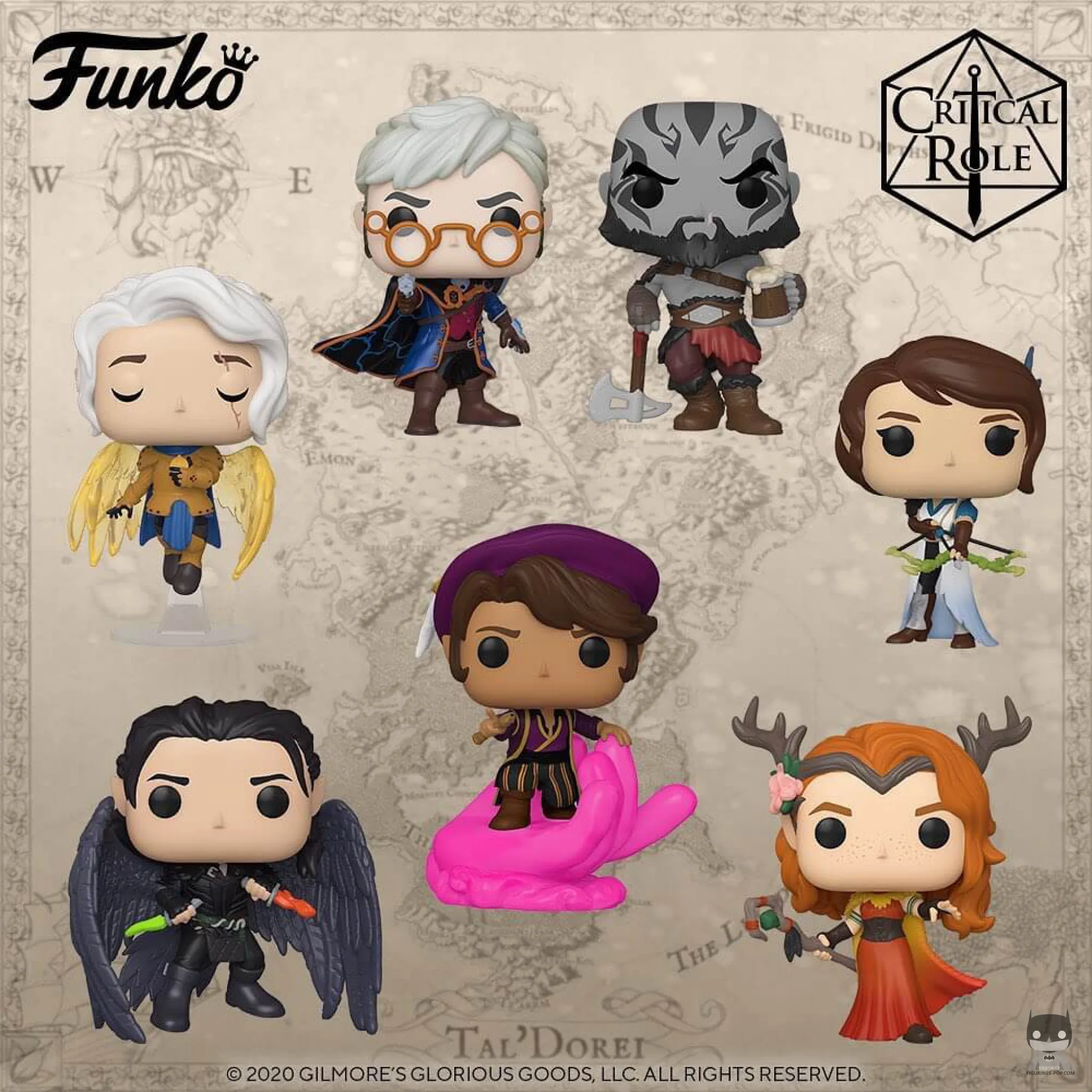 Les 7 personnages de Critical Role Vox Machina en POP
