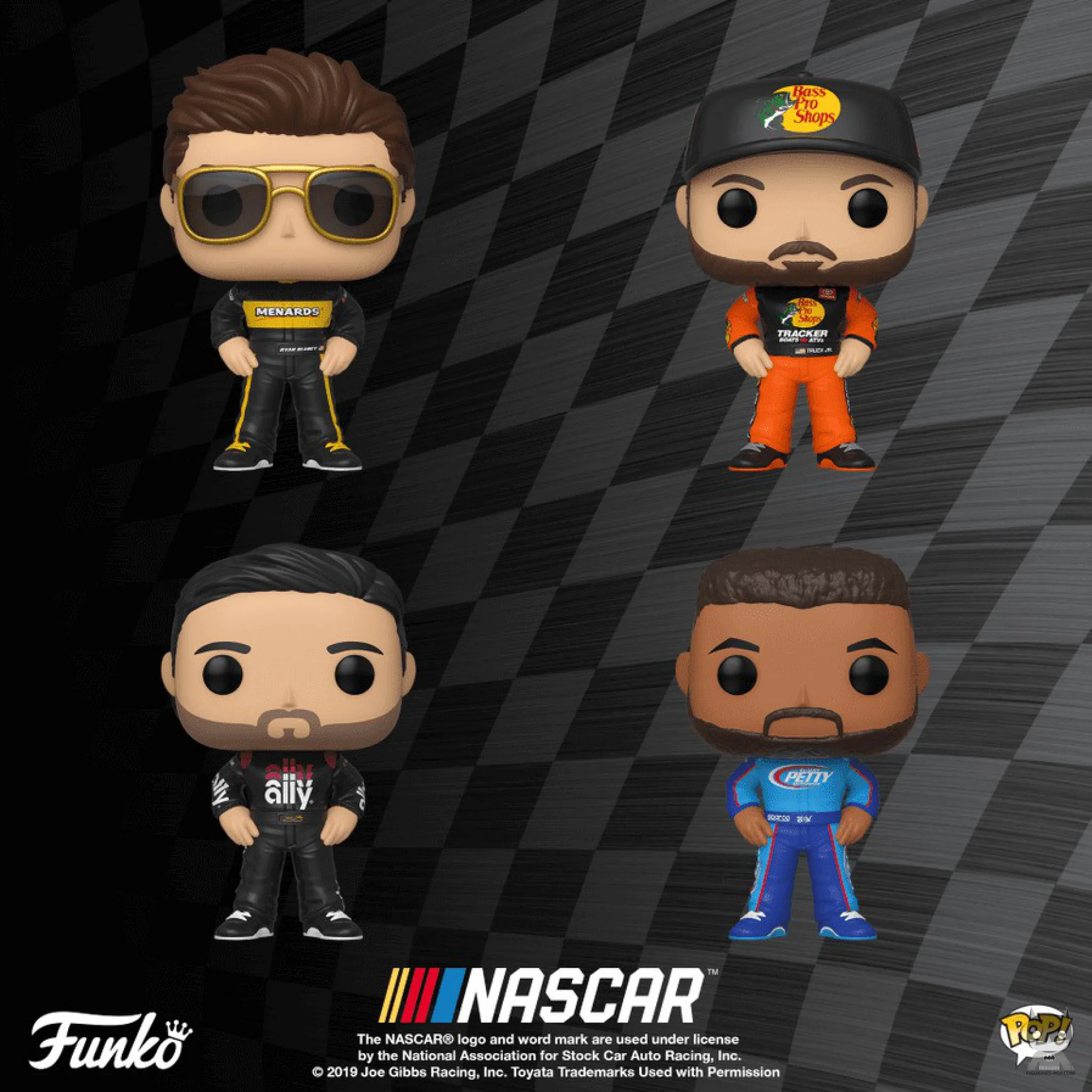 Les pilotes de la NASCAR popifiés