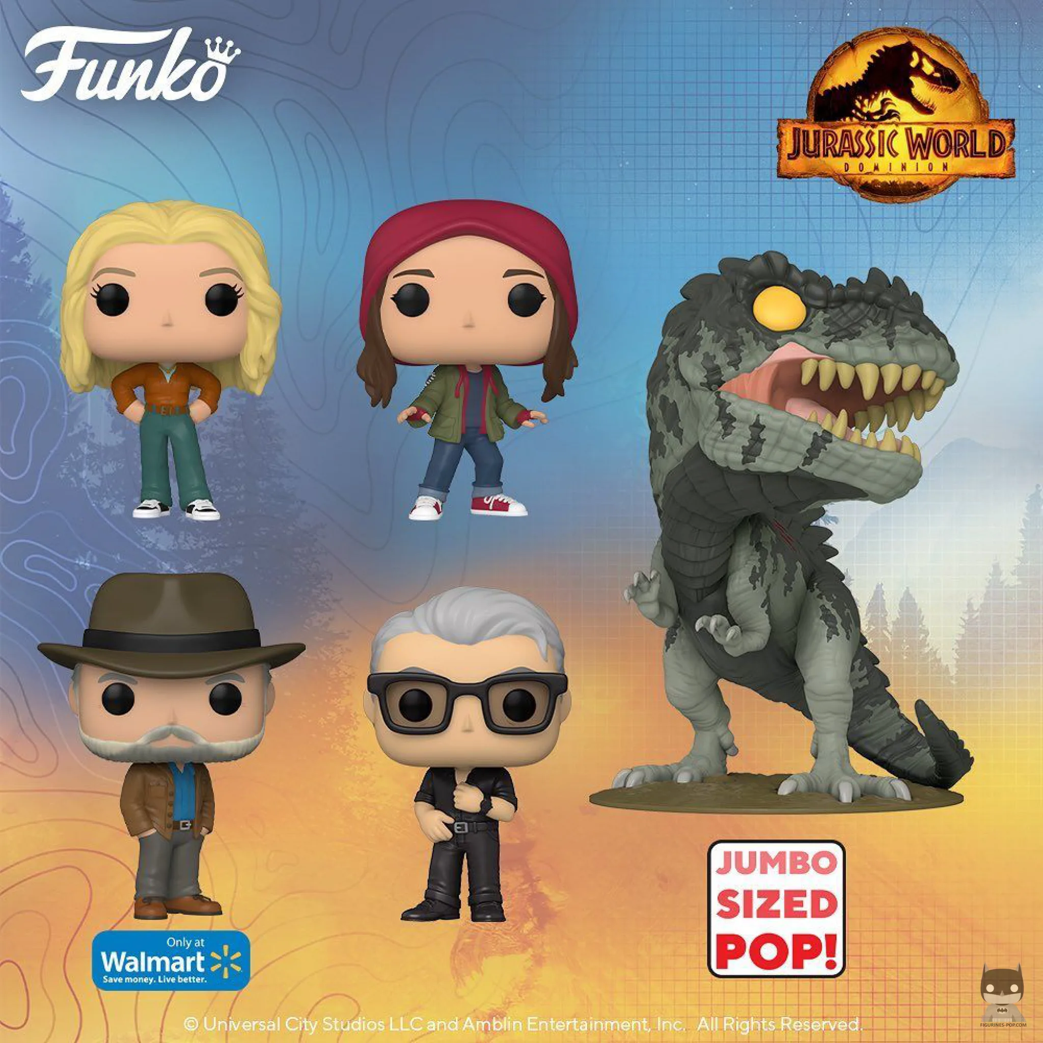 Les premières POP de Jurassic World Le Monde d’Après (Dominion)