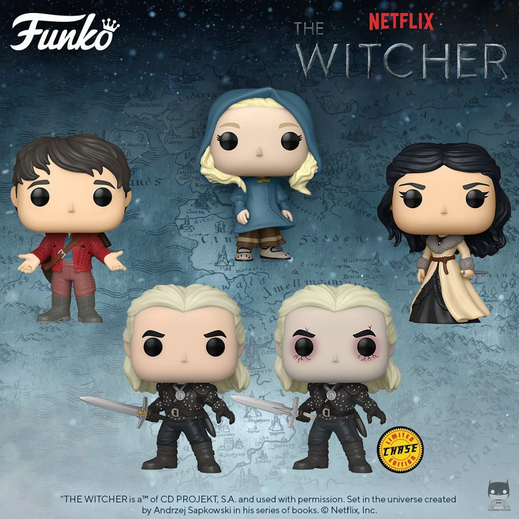 Les premières POP tirées de la série Netflix The Witcher