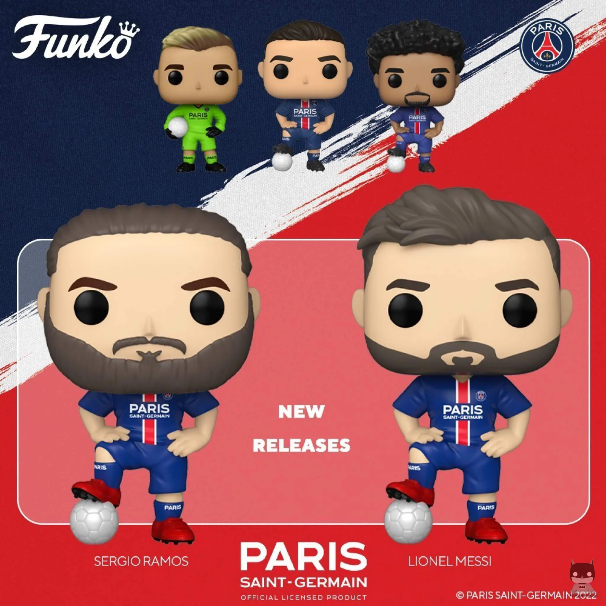 Lionel Messi et Sergio Ramos en Funko POP sous le maillot du PSG