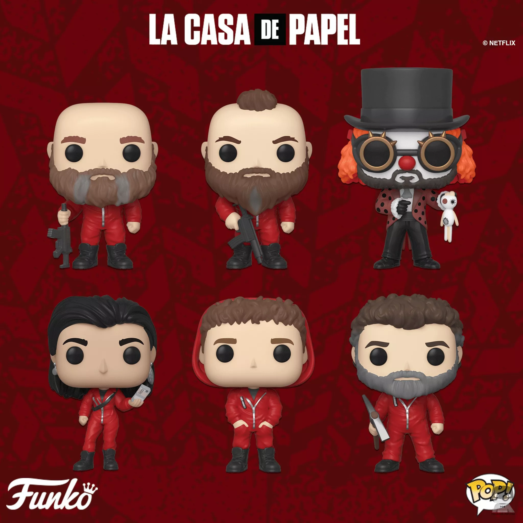 Nouvelles figurines pour la Casa de Papel