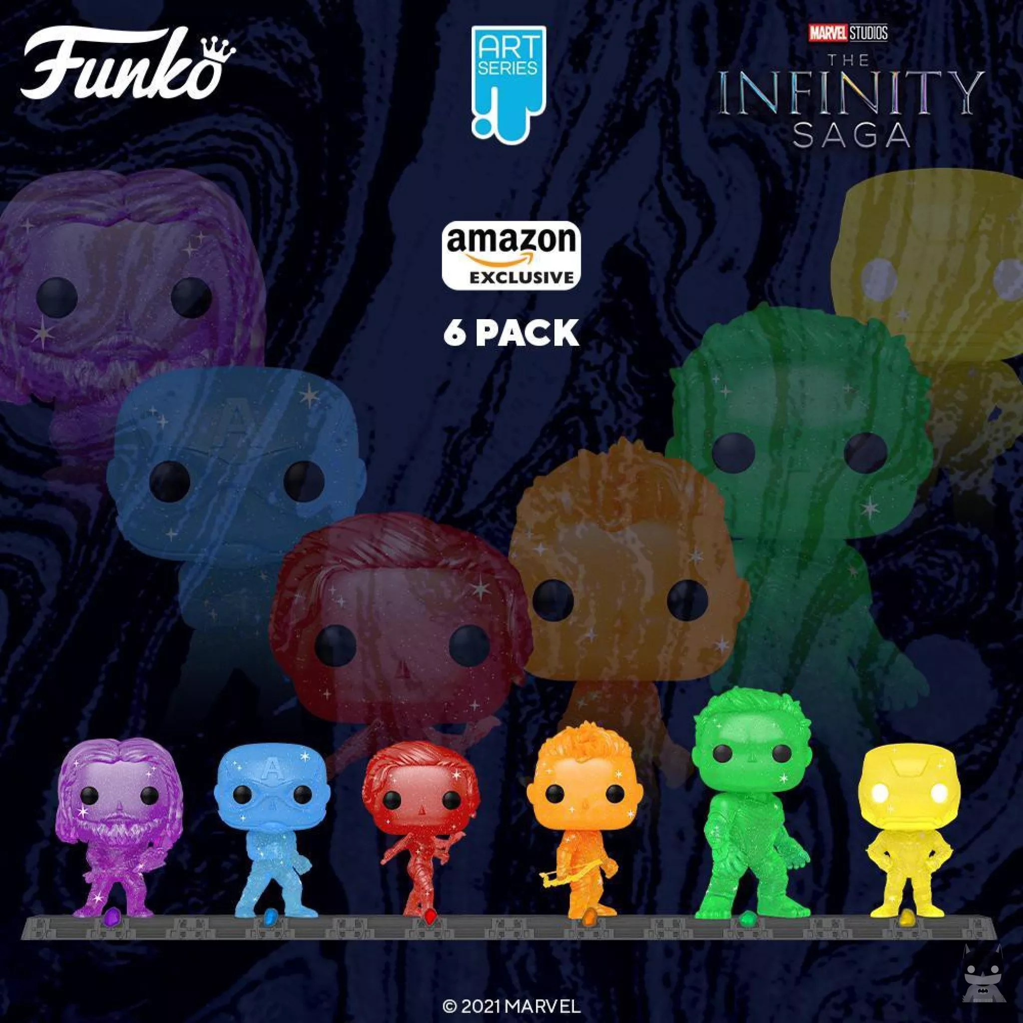 Un set Funko POP Artist Series avec 6 figurines des Avengers