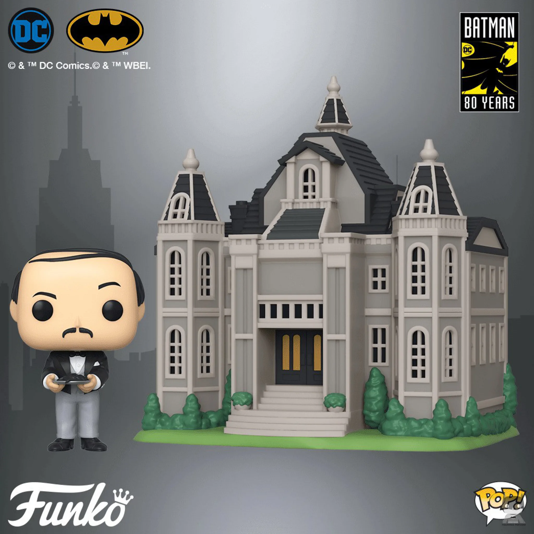 Une POP du Manoir des Wayne avec Alfred pour les 80 ans de Batman
