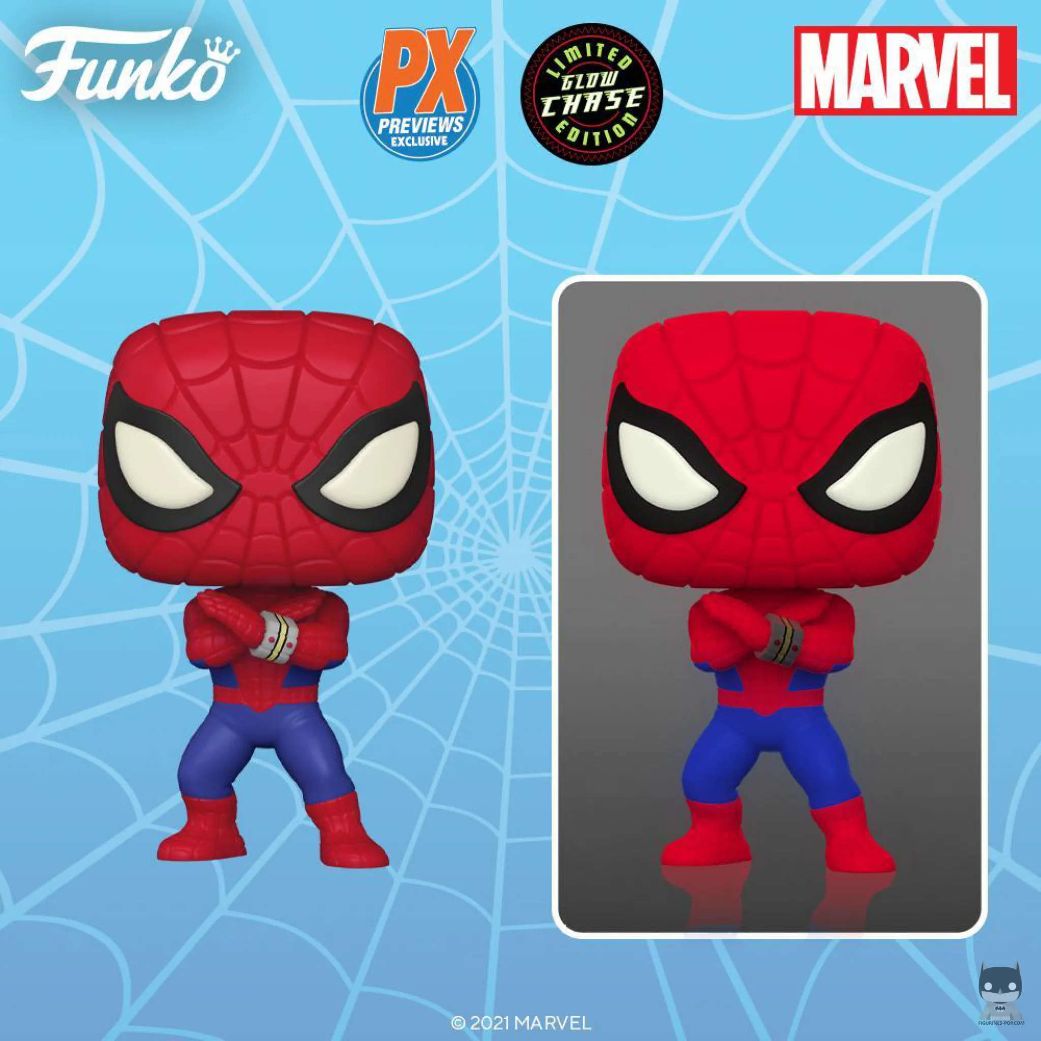 Une POP (et sa chase) du Spider-Man tirée de la série d’animation japonaise