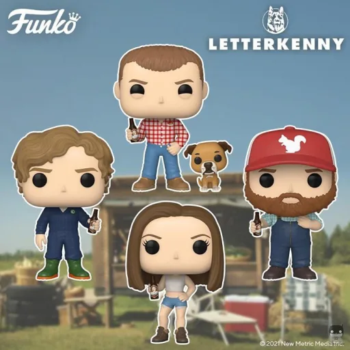 Funko annonce 4 POP de la série Letterkenny