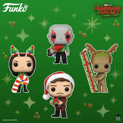 Funko dévoile des POP des Gardiens de la Galaxie revisités pour Noël