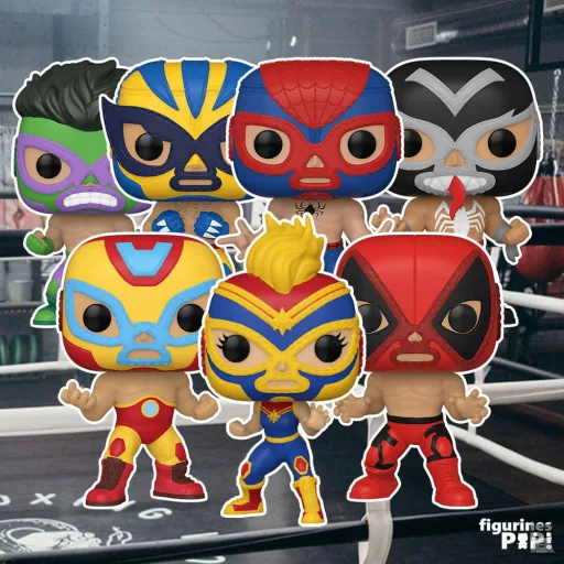 Les POP des catcheurs Marvel Lucha Libre