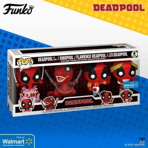 Un pack 4 POP de Deadpool pour célébrer les 30 ans